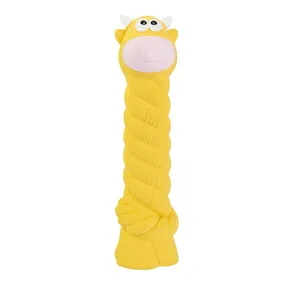 Tehén latex kötéllel és crunch hanggal 15 cm, latex, HipHop